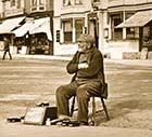  Shoe Shine The Parade in front of Hoy hotel c1895 [Robinson]